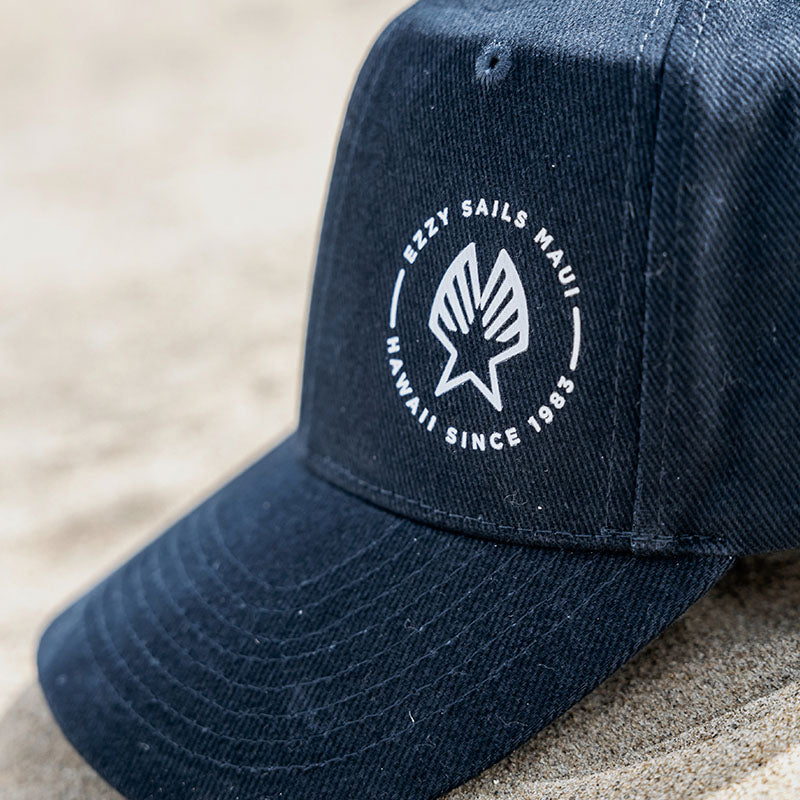 Ezzy Cap 6 Panel Brushed Cotton French Navy