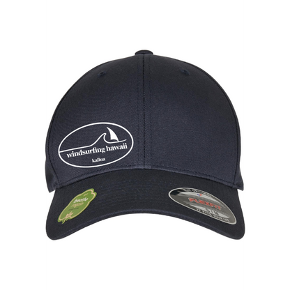 Windsurfing Hawaii Flexfit Cap Ka'ala Oval Logo  Deep Ocean Navy