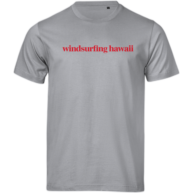 Windsurfing Hawaii Tee Lanikai Text Front Wave Back