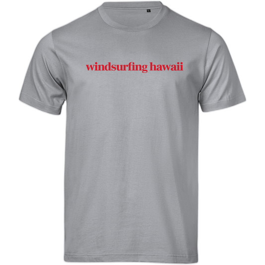 Windsurfing Hawaii Tee Lanikai Text Front Wave Back