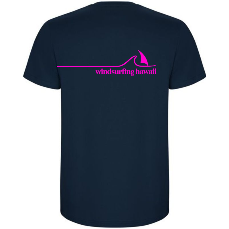 Waikiki Classic Wave Logo Oval Front  Deep Ocean Navy
