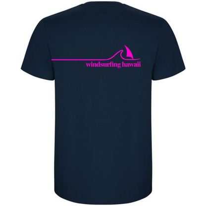 Waikiki Classic Wave Logo Oval Front  Deep Ocean Navy