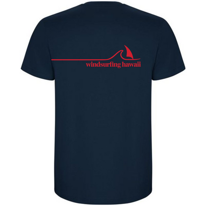 Waikiki Classic Wave Logo Oval Front  Deep Ocean Navy