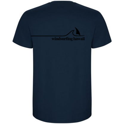 Waikiki Classic Wave Logo Oval Front  Deep Ocean Navy