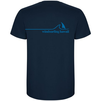 Waikiki Classic Wave Logo Oval Front  Deep Ocean Navy