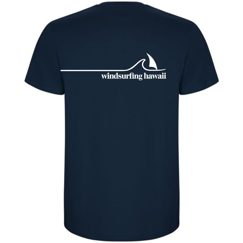 Waikiki Classic Wave Logo Oval Front  Deep Ocean Navy