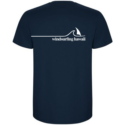 Waikiki Classic Wave Logo Oval Front  Deep Ocean Navy