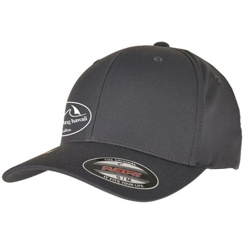 Windsurfing Hawaii Flexfit Cap Ka'ala Oval Logo  Misty Grey