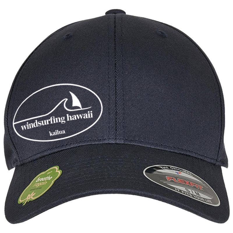 Windsurfing Hawaii Flexfit Cap Ka'ala Oval Logo  Deep Ocean Navy