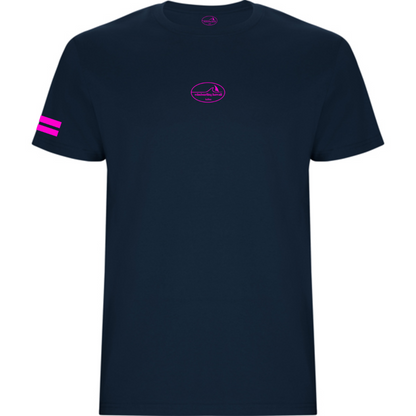 Waikiki Classic Wave Logo Oval Front  Deep Ocean Navy
