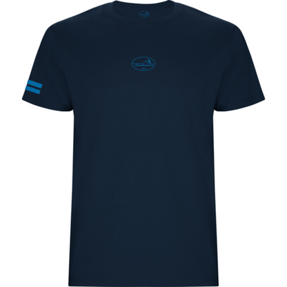 Waikiki Classic Wave Logo Oval Front  Deep Ocean Navy