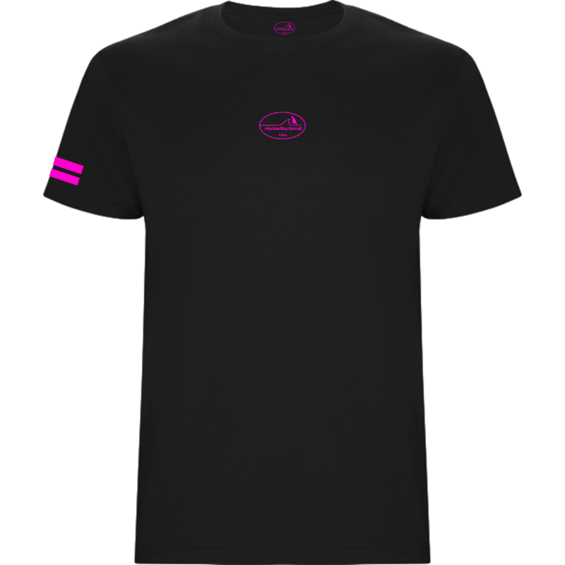 Waikiki Classic Wave Logo Oval Front  Midnight Tide Black