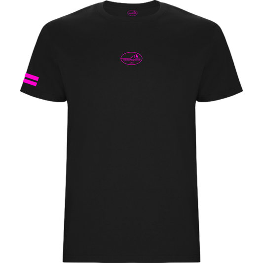 Waikiki Classic Wave Logo Oval Front  Midnight Tide Black