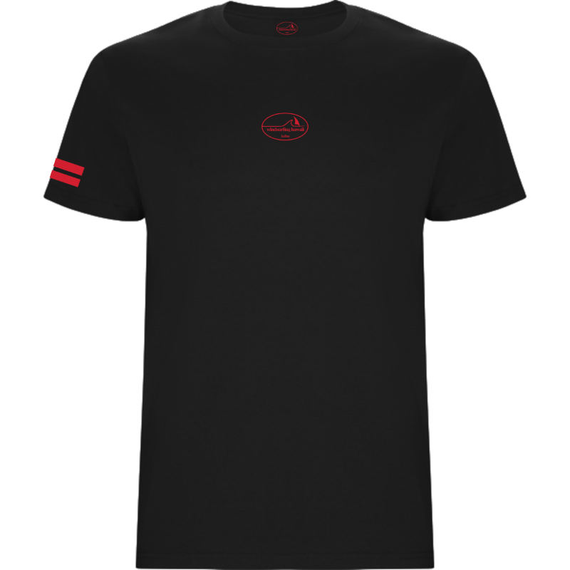 Waikiki Classic Wave Logo Oval Front  Midnight Tide Black