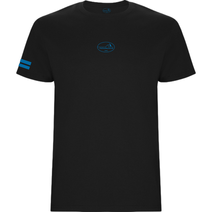 Waikiki Classic Wave Logo Oval Front  Midnight Tide Black