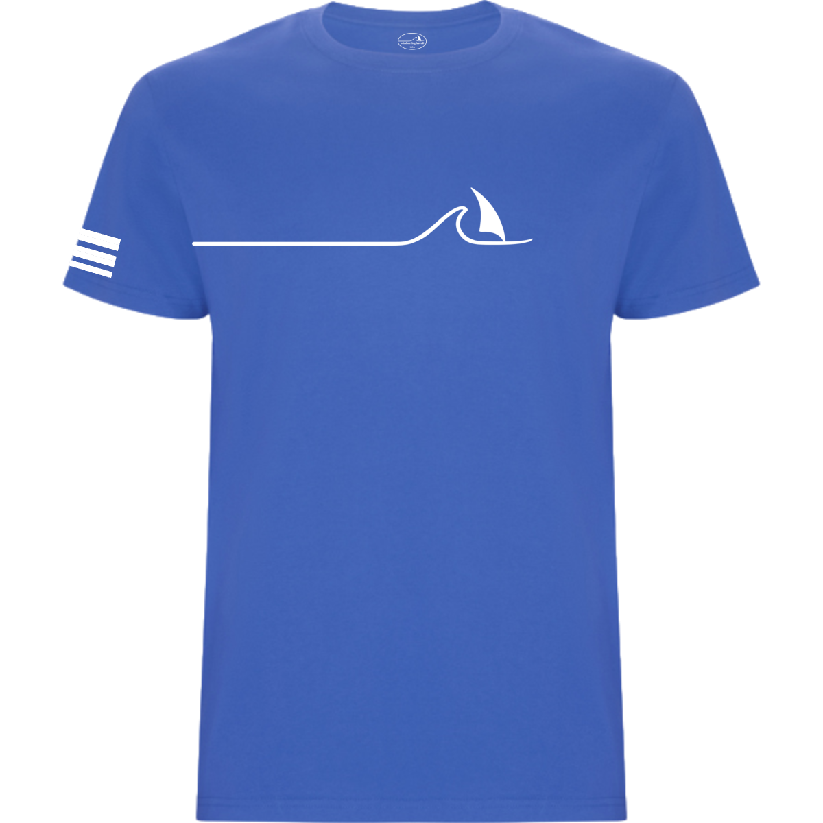 Windsurfing Hawaii Tee Waikiki Wave Logo on Chest