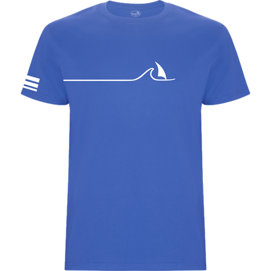 Windsurfing Hawaii Tee Waikiki Wave Logo on Chest