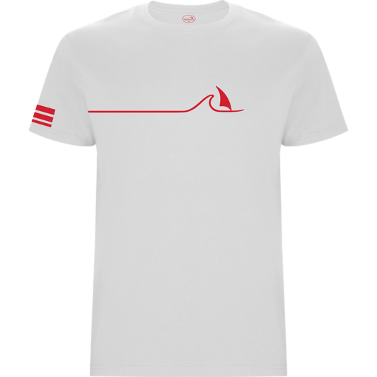 Windsurfing Hawaii Tee Waikiki Wave Logo on Chest